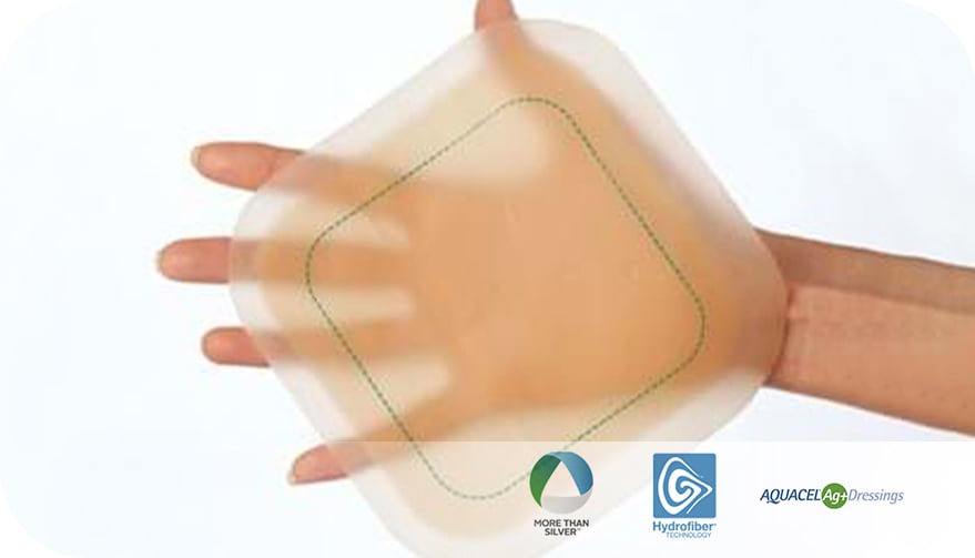 a hand holding a white circle