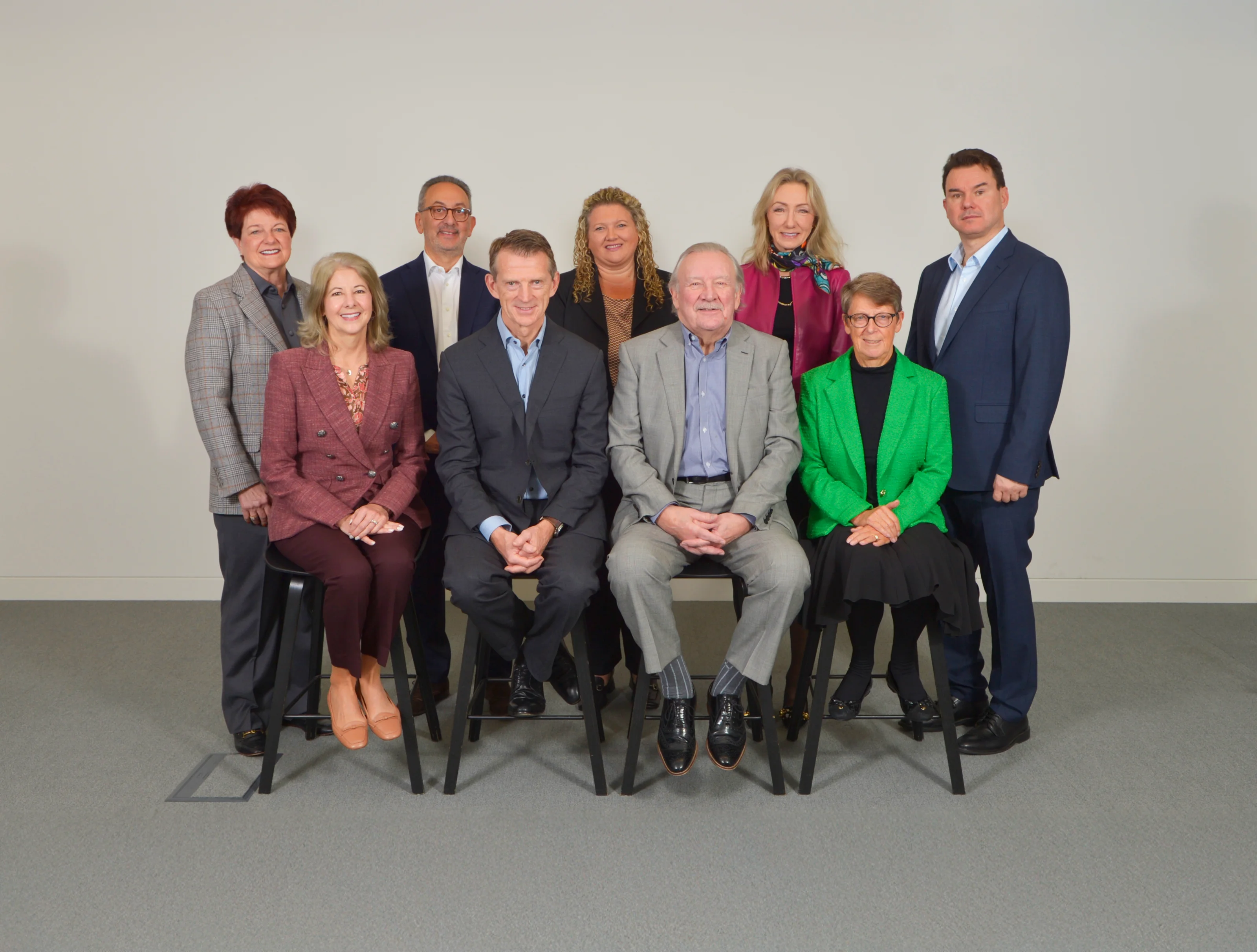 a group of people posing for a photo