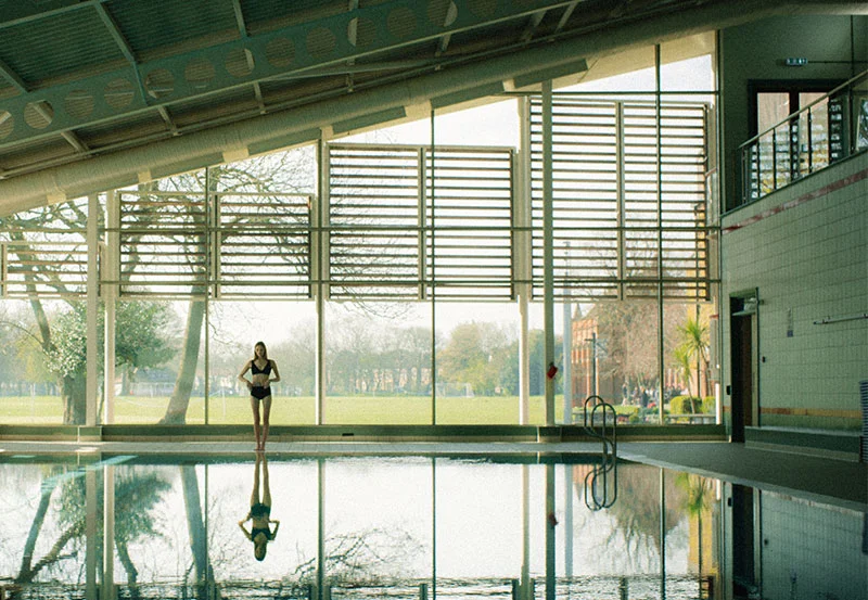 a person standing on a balcony