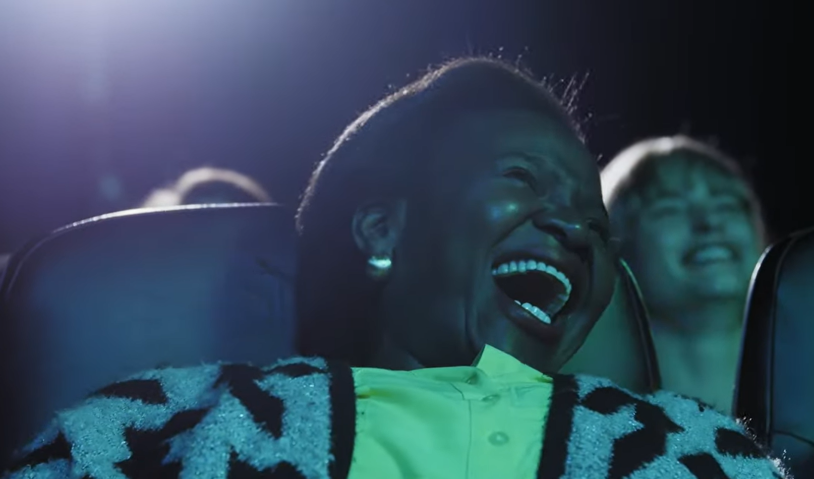 a person with the mouth open